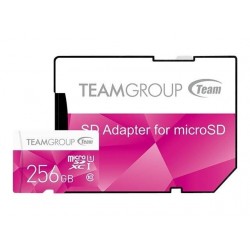 Карта памет Team Group Color microSDXC 256GB, UHS-I Class 10 + SD Адаптер