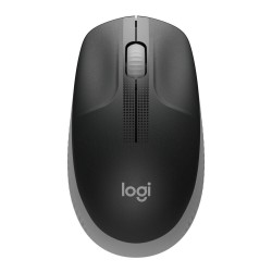 Безжична оптична мишка LOGITECH M190 Full-Size, USB, 1000 dpi, 3 бутона, Светло Сив