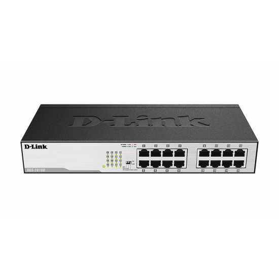 Switch D-Link DGS-1016D/E, 16 -port 10/100/1000, Desktop, rack mount