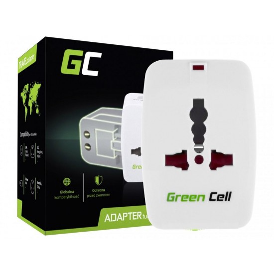 Travel Adapter Universal GREEN CELL AK 39