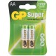 Алкална батерия GP SUPER LR6 AA, 2 бр. в опаковка, 1.5V, GP15A