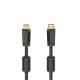 Кабел HAMA HDMI мъжко - HDMI мъжко, 4K,10.2GB/s, Ethernet, 15 м, позл. конектори, 2 филтъра
