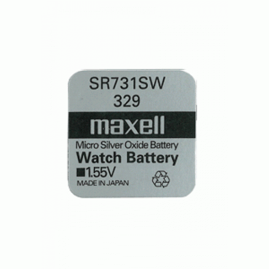 Button Battery Silver MAXELL SR-731 SW /329/ 1.55V