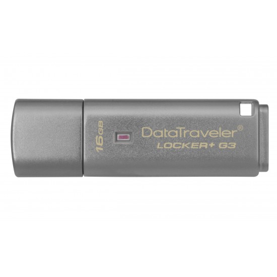 USB stick KINGSTON DataTraveler  Locker+ G3, 16GB, USB 3.0, hardware encryption, Silver
