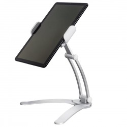 Алуминиева стойка за таблет HAMA 182580, 7 &ndash; 15", Алуминий, Сребрист