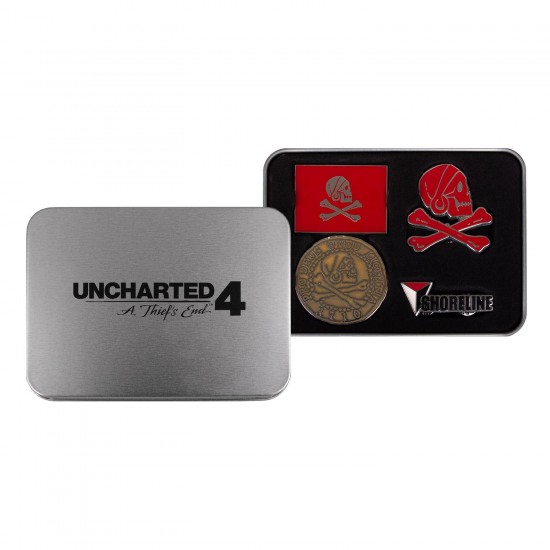 Значки Uncharted 4 Pin Set, Gaya Entertainment Uncharted 4 Pin Set, Gaya Entertainment