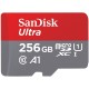 Карта памет SANDISK Ultra microSDHC, 256GB, A1, UHS-I, U1, Class 10, 120MB/s, Адаптер