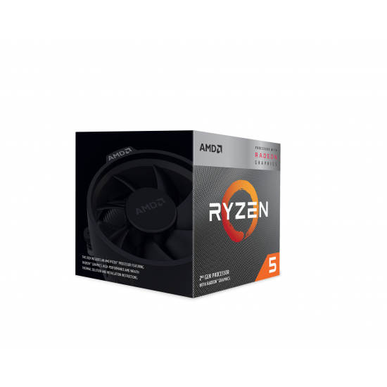 CPU AMD RYZEN 5 3400G 4-Core 3.7 GHz (4.2 GHz Turbo) 6MB/65W/AM4/BOX