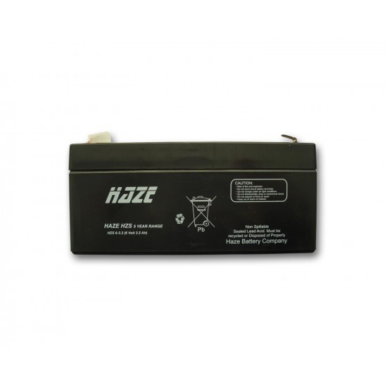 Lead Battery Haze Haze ;HZS 6-3.2 ;6V / 3.2 Ah- 134 / 34 / 60mm AGM
