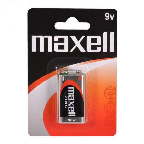 Zinc mangan battery MAXELL  6F22 1 pcs.  9V