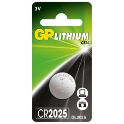 Литиева бутонна батерия GP CR-2025 3 V  1 бр.  GP