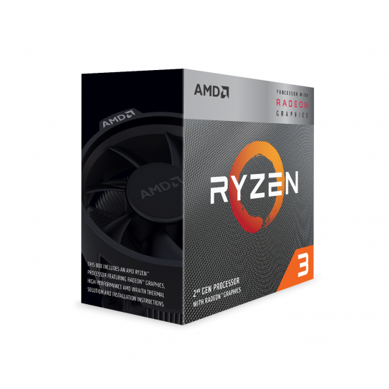 CPU AMD RYZEN 3 3200G 4-Core 3.6 GHz (4.0 GHz Turbo) 6MB/65W/AM4/BOX