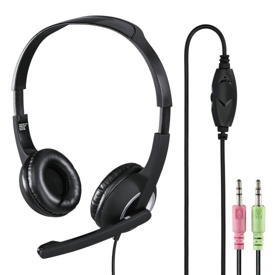 Headphones with microphone  HAMA HS-P150 Black